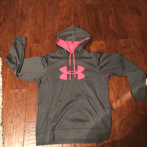 Under Armour Jackets & Blazers - Grey and pink under armor sweatshirt